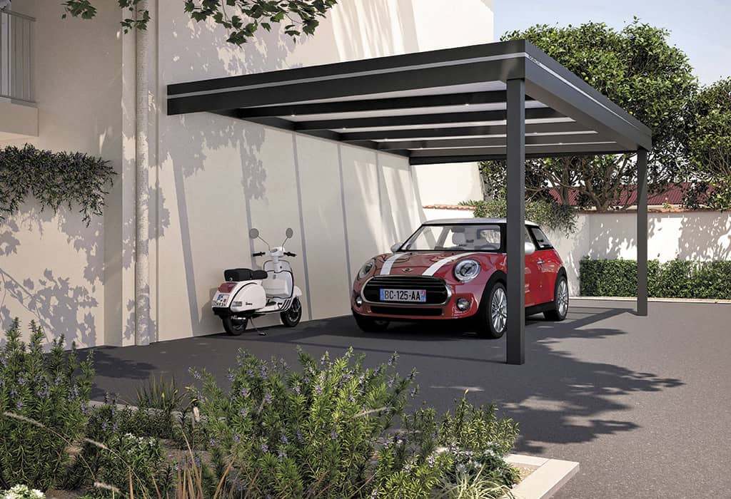 Carport, abris voiture attenant Optimbox Outdoor Design Alsace Carport, abris voiture attenant Optimbox Outdoor Design Alsace