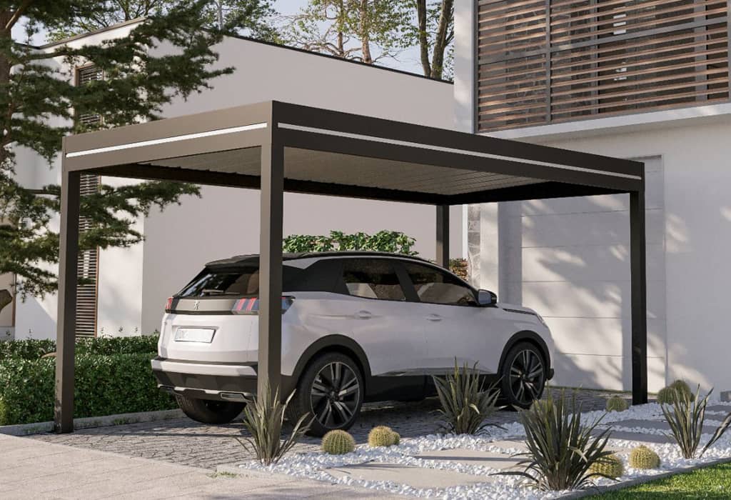 Carport, abris voiture indépendant Optimbox Outdoor Design Alsace Carport, abris voiture indépendant Optimbox Outdoor Design Alsace